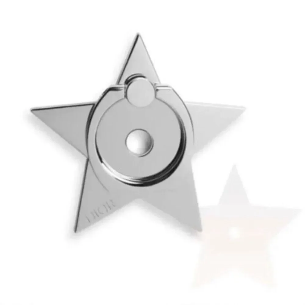 Dior polished silver color phone ring grip